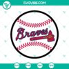 Atlanta Braves baseball logo SVG file with vibrant design, perfect for fan merchandise and digital printing.