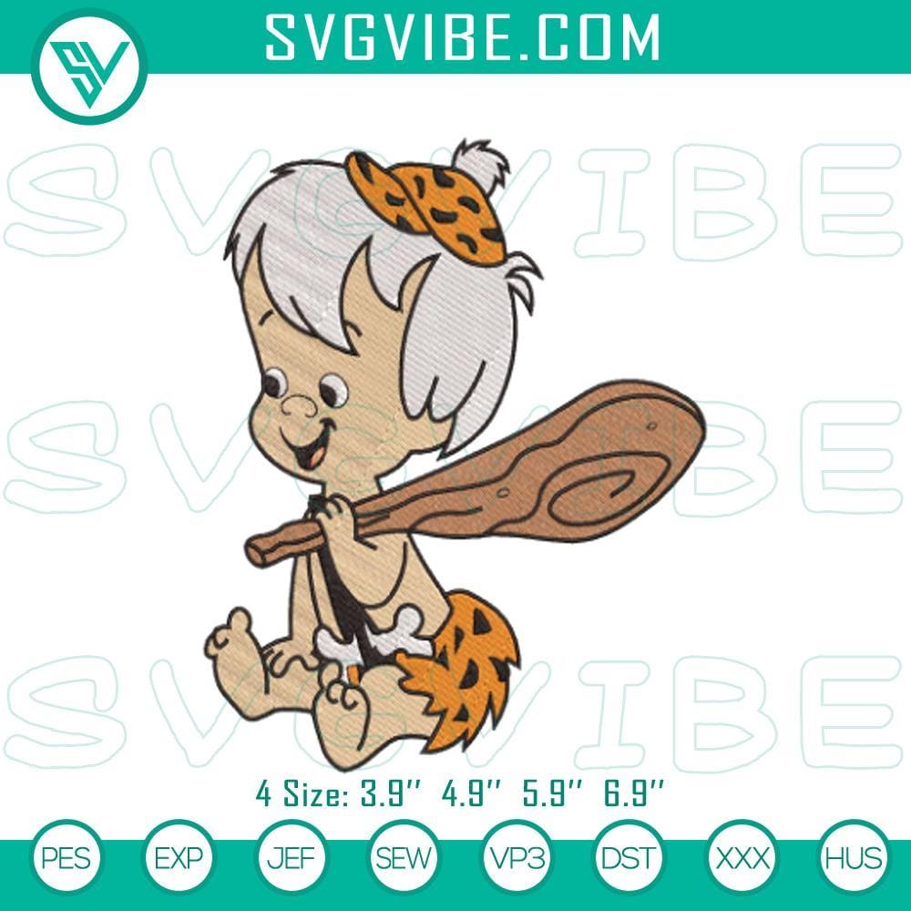 Bamm-Bamm Rubble & Flintstones Stitch Patterns Bamm-Bamm Rubble & Flintstones stitch patterns machine files, ideal for classic cartoon embroidery projects.