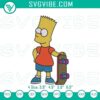 Bart Simpson stitching patterns for The Simpsons embroidery files, featuring a playful and iconic character design.