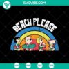 Snoopy and Charlie Brown Beach Please summer design in SVG and PNG format for crafting projects.