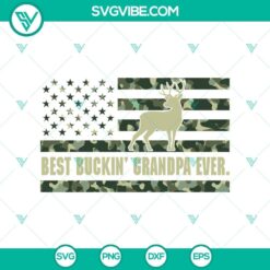Camouflage American flag deer hunting SVG design for the best buckin grandpa with hunting grandpa SVG included. Perfect for hunting enthusiasts.