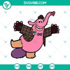 Bing Bong character clipart for Cricut and Silhouette machines, inspired by Inside Out 2 movie. SVG and PNG formats available.