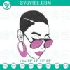 Black woman with glasses embroidery design, African American fashion file, elegant and stylish design for digital use.