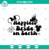Blissful Earth Bride and Enchanted Wedding SVG, Bridal Cut File for DIY projects and crafts.
