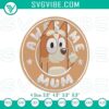 Bluey and Bingo’s mum cartoon embroidery patterns, fun and colorful design for crafting projects.
