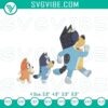 Bluey & Bingo Bandit Heeler cute cartoon dog embroidery patterns, adorable stitch designs for crafting fans.