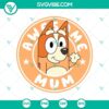 Bluey Bingo's Best Mom SVG design featuring Bingo Heeler in vibrant colors, ideal for Mother's Day crafts and digital projects.