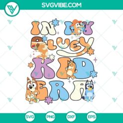 Bluey Kid Phase SVG and Bluey Child design with transparent background in SVG and PNG format for digital projects.
