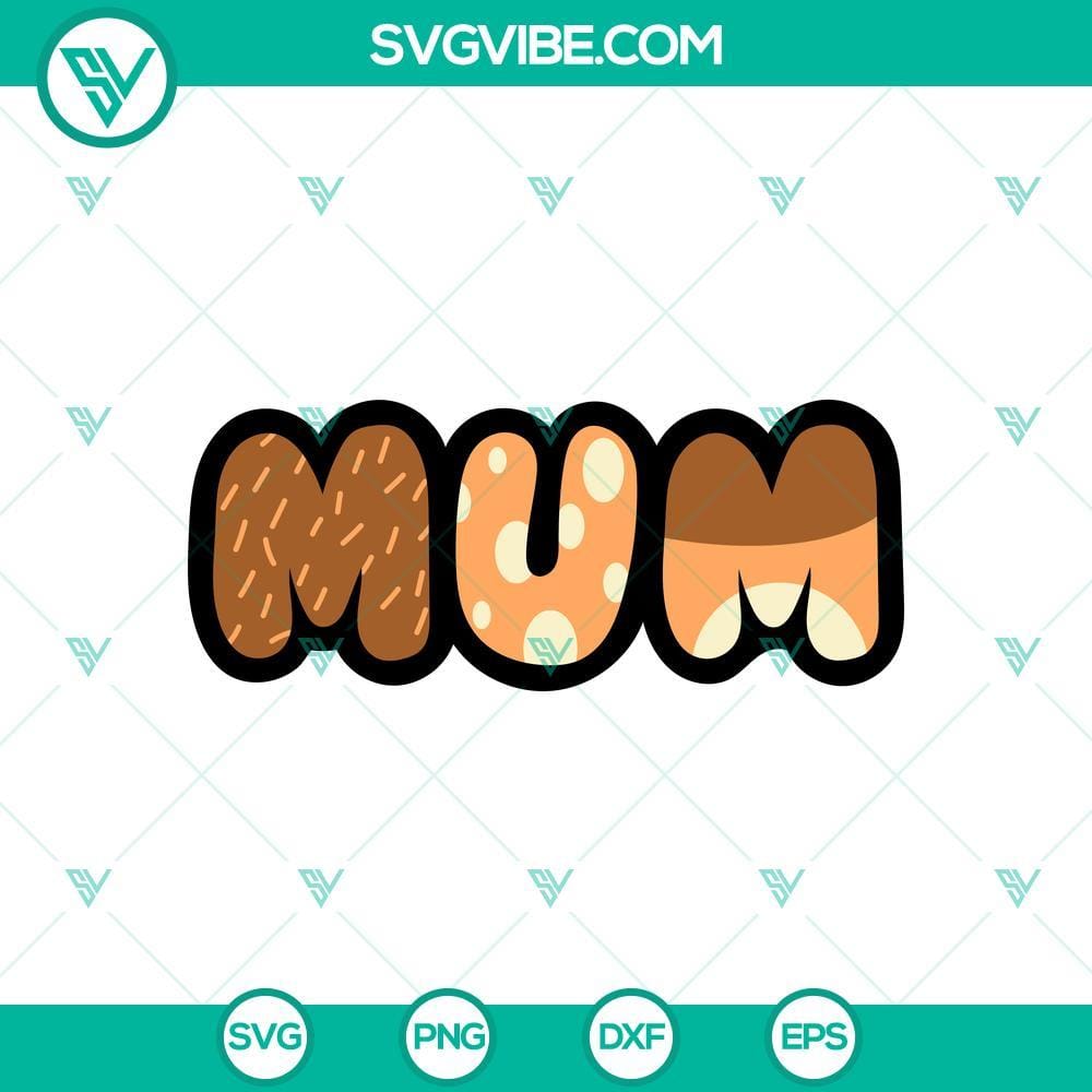 Bluey's Mom Chilli Heeler SVG Cut File Bluey's Mom Chilli Heeler SVG cut file for crafting projects featuring a cartoon blue heeler dog design in a digital format.