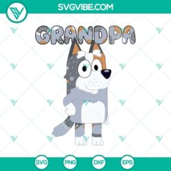 Bluey SVG of Grandpa Bob Heeler graphic design, perfect for fan art projects.