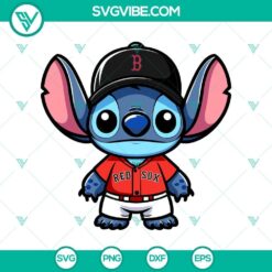 Boston Red Sox stitched baseball logo in SVG, PNG, DXF, and EPS formats for digital use.