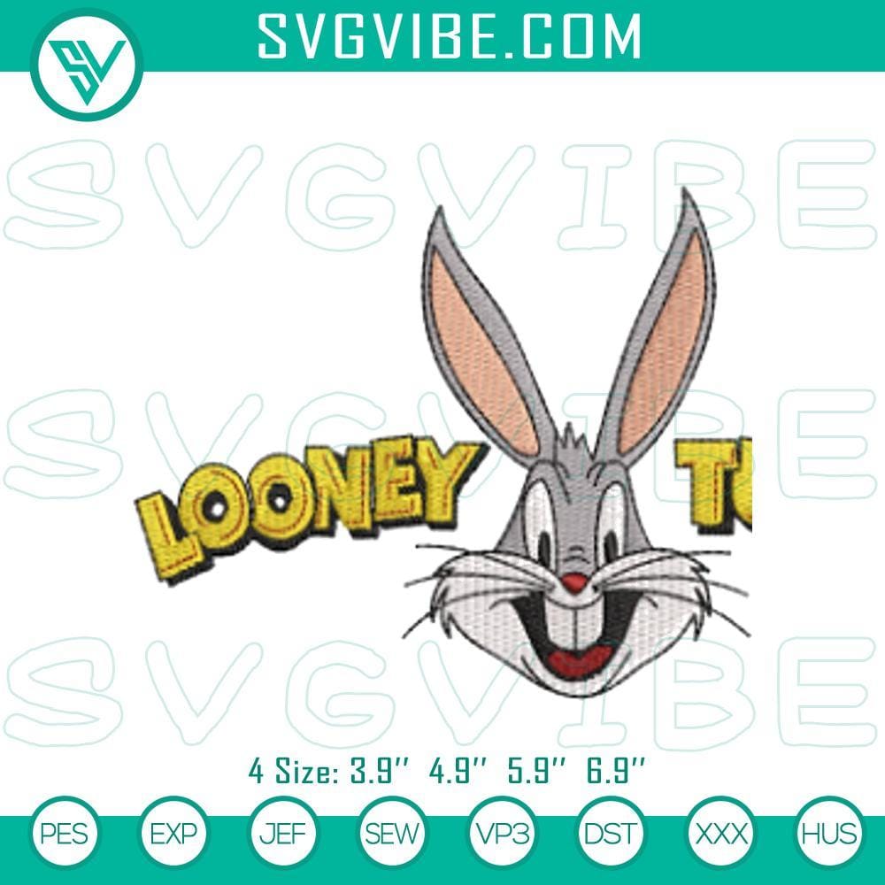 Bugs Bunny & Looney Tunes Stitch Patterns Vintage Bugs Bunny & Looney Tunes stitch patterns machine file, ideal for cartoon-themed embroidery projects.