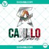 Canelo Alvarez PNG designs, vibrant graphics of Canelo boxing legend, ideal for posters and fan merchandise.