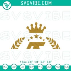Canelo team embroidered logo design files featuring a boxing champion pattern, ideal for sports enthusiasts and boxing fans.