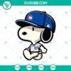 Chicago Cubs Snoopy baseball logo design in SVG PNG DXF EPS format for digital use.
