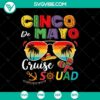 Cinco De Mayo Crew SVG with festive Mexican party elements for summer holiday celebration. Great for DIY projects.