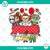 Custom Halloween banner with spooky girls horror characters in PNG format, perfect for digital projects.