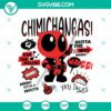 Deadpool chimichangas silhouette clip art in SVG and PNG format for digital projects. Perfect for fans of Deadpool.