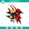 Deadpool and Wolverine characters clipart in SVG and PNG format for digital projects, fan art, or merchandise.