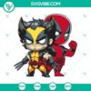 "Deadpool and Wolverine SVG PNG cut files for crafting, superhero silhouette design, digital download"