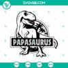 Dinosaur Dad SVG for Fathers Day, T-rex Papa Cut File perfect for DIY crafts, features a fun T-rex dad design. Great for Father's Day gifts.