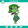Disgust character from Inside Out in SVG and PNG formats, perfect for use in Cricut or Silhouette machines. Clipart design.
