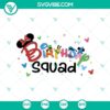 Cute Disney Birthday Crew and Joyful Birthday SVG design with Mickey, Minnie, and friends. Perfect for Disney-themed birthday celebrations.