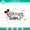 Disney birthday girl Minnie ears SVG with magical design perfect for a themed celebration. Ideal for DIY projects.