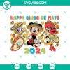 Disney Cinco De Mayo 2024 SVG featuring Mickey & Friends in festive attire with vibrant colors and Mexican motifs.
