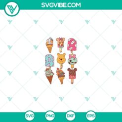 Disney Ice Cream SVG featuring Mickey Mouse design for a summery treat. Perfect for summer crafting projects.