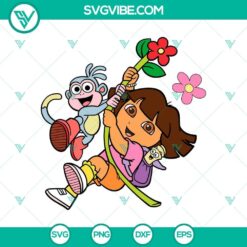 Dora the Explorer vector designs in SVG, DXF, EPS, PNG formats for Silhouette clipart. Ideal for crafting projects and digital design.