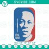 Dr. Dre embroidered pattern featuring machine-stitched design of rap legend.