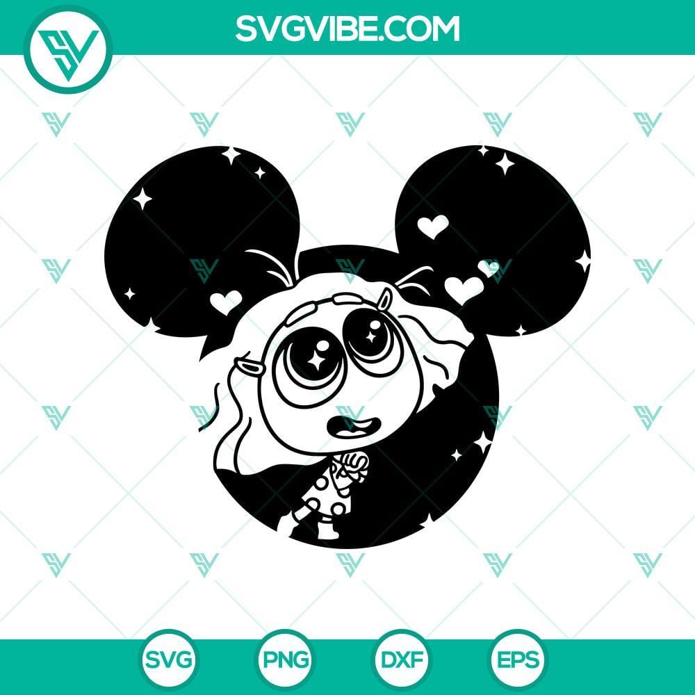 Envy SVG, Inside Out 2 SVG, Envy Disney Mouse Ears SVG Envy SVG design featuring Inside Out 2 and Disney Mouse Ears, perfect for digital crafting and themed projects.