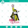 Evil Queen Disney SVG file and Snow White villain PNG cut design for crafting projects.