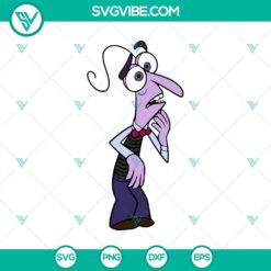 Fear character from Inside Out in SVG and PNG formats, ideal for Cricut and Silhouette, clipart design for projects.