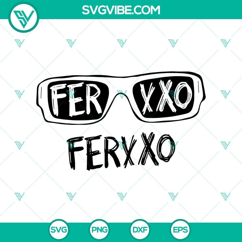 Feid Ferxxo Sunglasses Graphic SVG Feid Ferxxo sunglasses graphic SVG with trendy, abstract design in bold colors for fashion forward use.