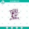 Feral Girl Summer SVG file featuring a funny opossum design in PNG format. Perfect for crafting projects and summer-themed creations.