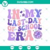 Graduation celebration SVG design for final school day, featuring graduation cap, diploma, and festive elements. Perfect for graduation parties.