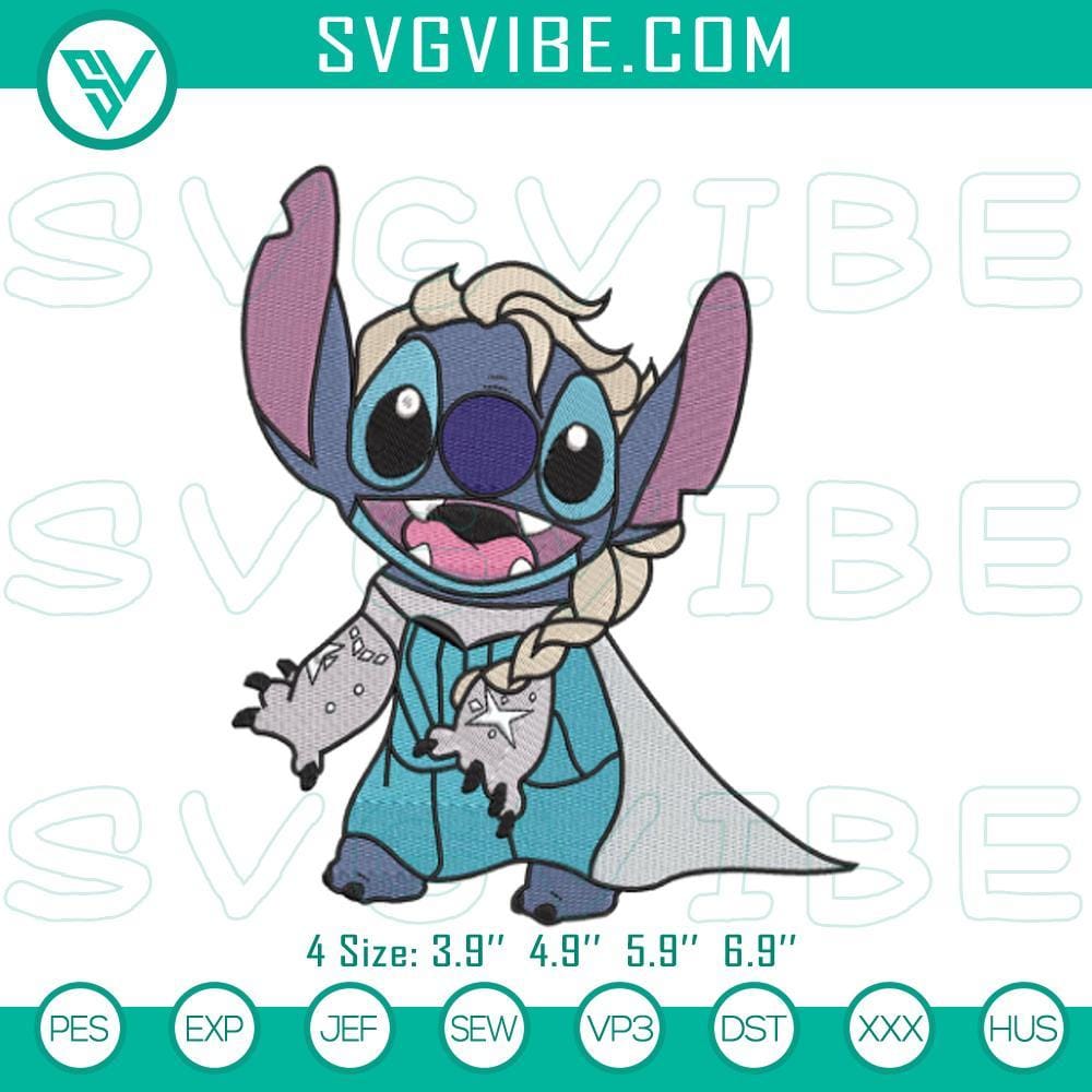 Frozen Elsa Stitch Embroidery Pattern, Disney Princess Stitch Files Frozen Elsa stitch embroidery pattern with Disney princess machine files.