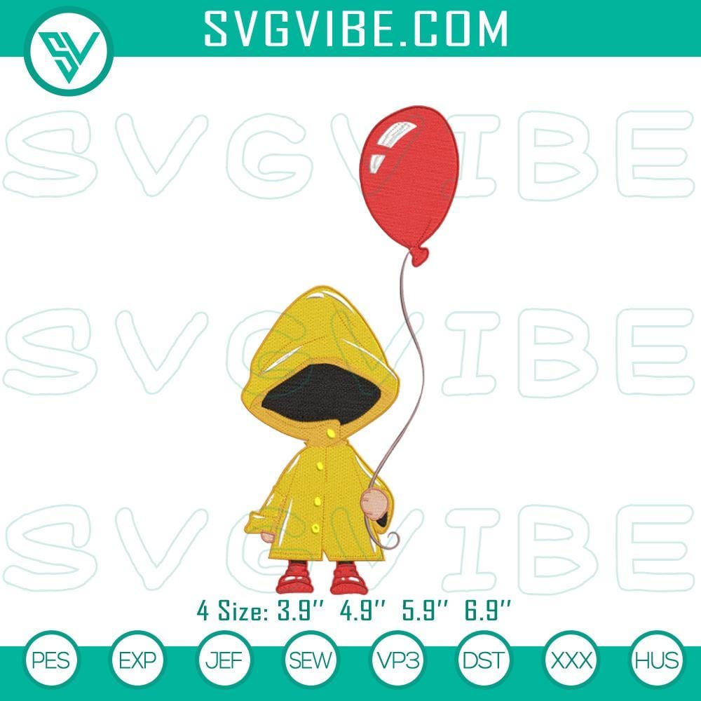 Georgie Denbrough & IT Pennywise Embroidery Patterns Georgie Denbrough & IT Pennywise embroidery patterns, horror movie stitch files for crafting projects.