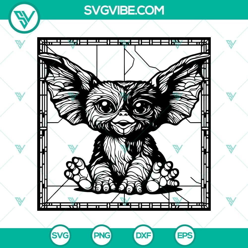 Gizmo Gremlin Mandala & Stained Glass SVG Pack Gizmo Gremlin themed mandala & stained glass design SVG pack with intricate patterns for digital projects.