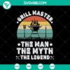 Grill Master Legend & Grillfather SVG design, perfect for BBQ Dads and Father's Day celebrations. BBQ-themed SVG graphic.