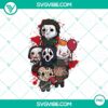 Halloween Funko POP characters, pumpkin, vampire, witch, in PNG format, suitable for Halloween decorations and projects.