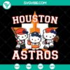 Hello Kitty Astros baseball SVG with Houston Astros Hello Kitty vector clipart in PNG format, perfect for sports fans and baseball enthusiasts.