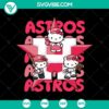 Hello Kitty Astros SVG featuring Houston Baseball logo, Kitty Ball Vector PNG Clipart design for sports fans.