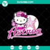 Hello Kitty Astros SVG PNG Clipart in Pink, cute and whimsical digital design perfect for crafts and digital projects.