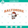 Hello Kitty Baltimore Orioles MLB logo vector files in SVG, PNG, DXF, and EPS formats for digital use. Great for Baltimore Orioles fans!