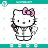 Hello Kitty dental SVG and tooth PNG cut files for dentists, featuring cute Hello Kitty design perfect for dental projects.