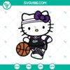 Hello Kitty Sacramento Kings basketball team logo themed SVG and PNG cut files for crafting and projects.
