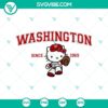 Hello Kitty Washington Nationals MLB logo design in SVG, PNG, DXF, EPS formats for crafting.